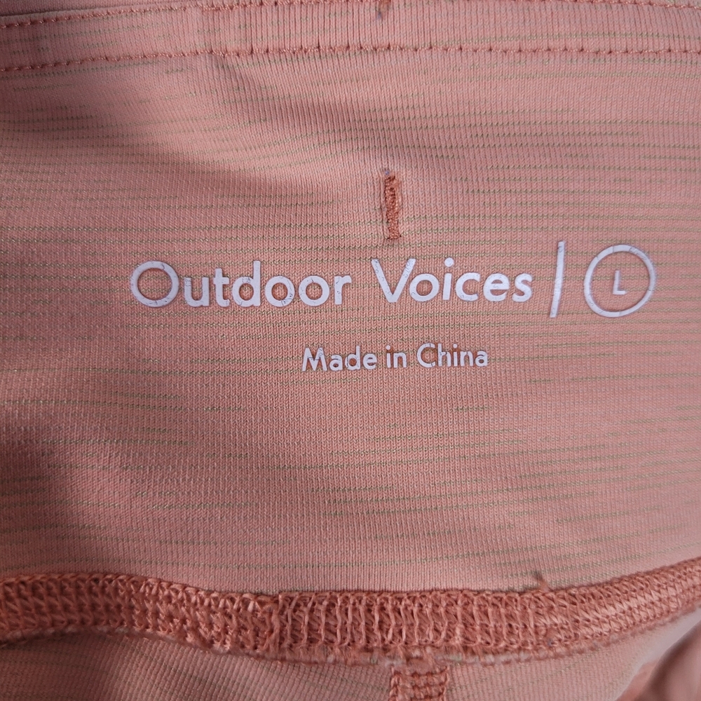 Outdoor Voices Womens L Tech Sweat‎ Biker Shorts 3" Athleisure Activewear - Picture 5 of 8
